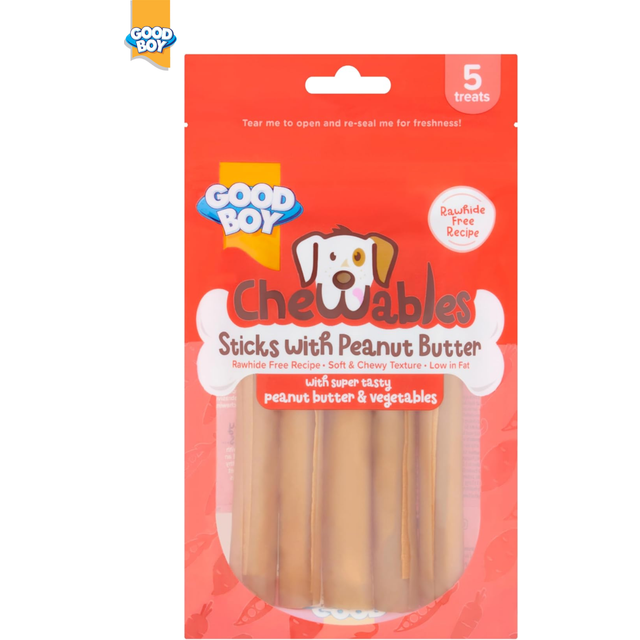 Good Boy Chewables Peanut Butter Sticks Dog Treats