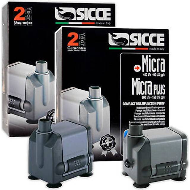 (400Lph) Sicce Micra Pump Submergible Recirculation Back Filter Sump Aquarium Fish Tank