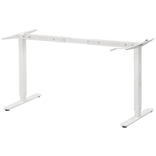 TROTTEN underrede sitt/stå f bordsskiva, vit, 120/160 cm