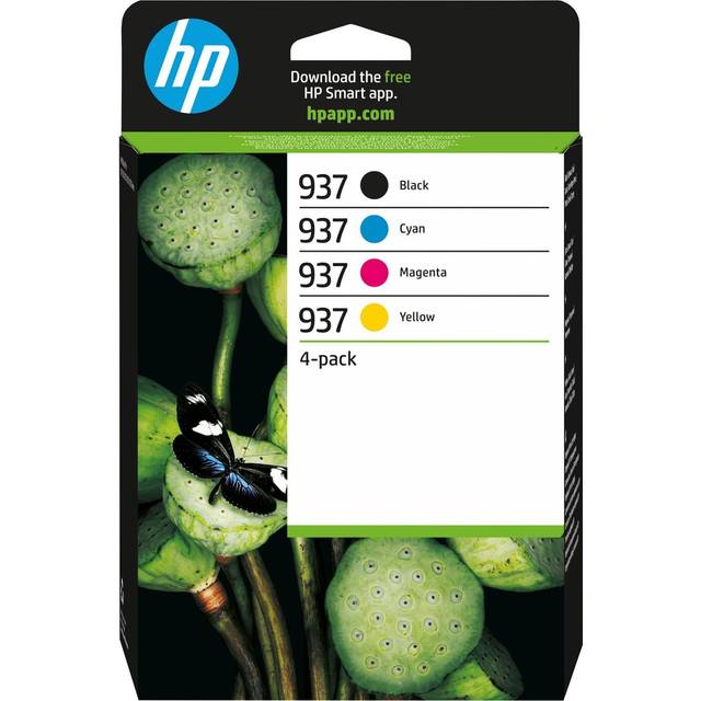 HP 937 (6C400NE) BK/C/M/Y bläckpatron 4-pack (original)