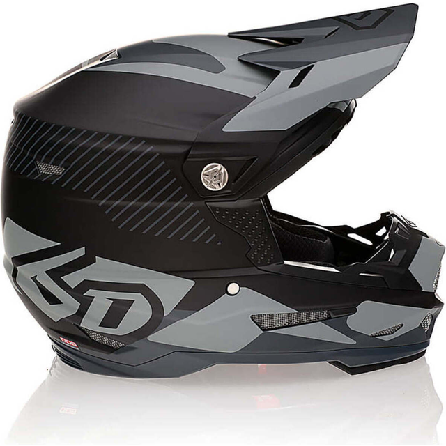 6D ATR-2Y Fusion Barn MX Crosshjälm Svart