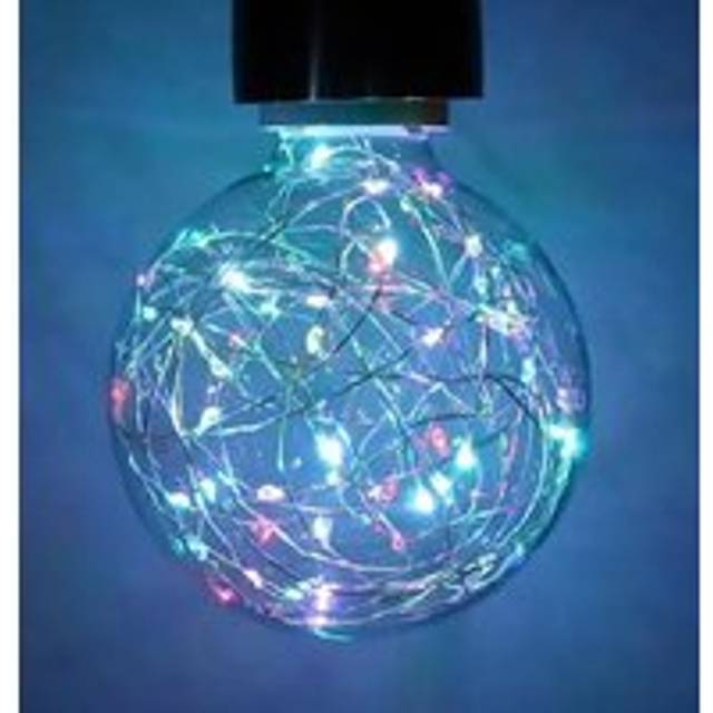 Prolite LED G95 Globe 1.7W E27 Star Effect Funky Filaments Colour Changing Clear Polycarbonate