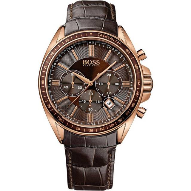 Hugo Boss 1513093 Men's PVD Rose Gold Plated Rose gold - Brown