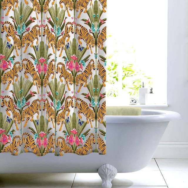 Tiger Shower Curtain - Multicolor