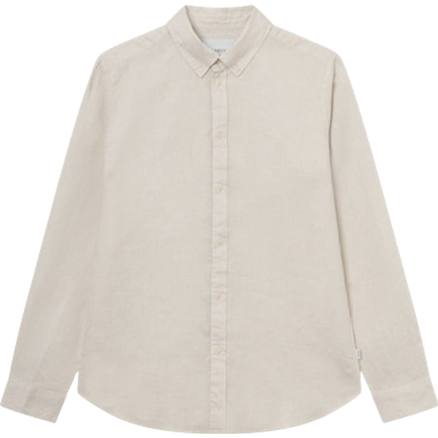 Les Deux Kristian Linen B.D. Shirt Linneskjortor Beige