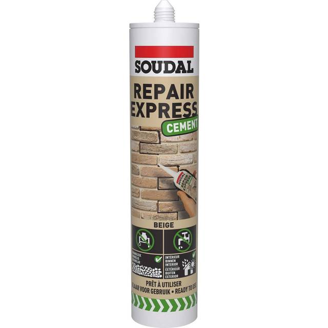Soudal Repair Express Beige Cement 590g - Cream - 4 x 23 x 4cm