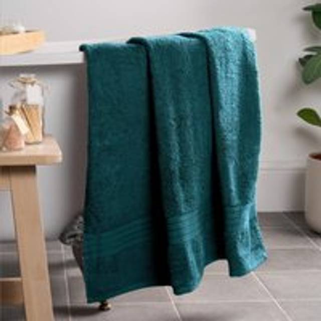 Brentfords 100% Cotton Bath Sheet, Dark Teal - 1PC - Blue
