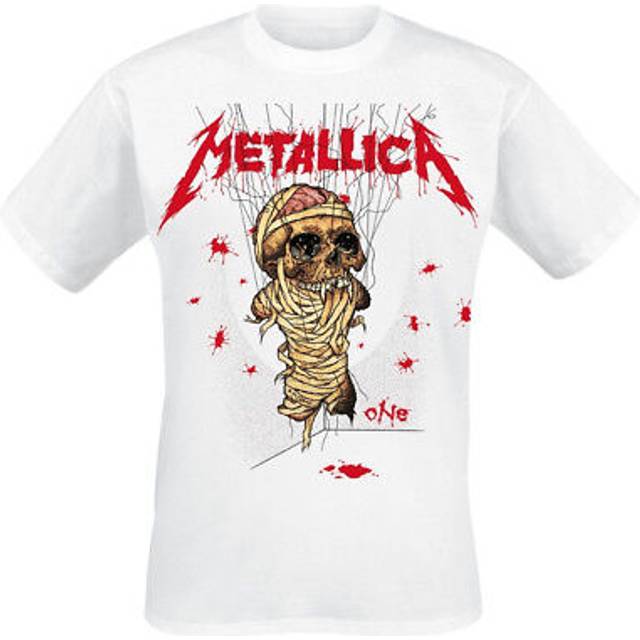 Metallica one landmine white t-shirt official