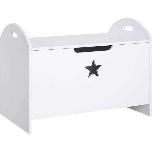MDF Children's Toy Storage Chest w/ Safety Hinge White - KIDS | TJ Hughes