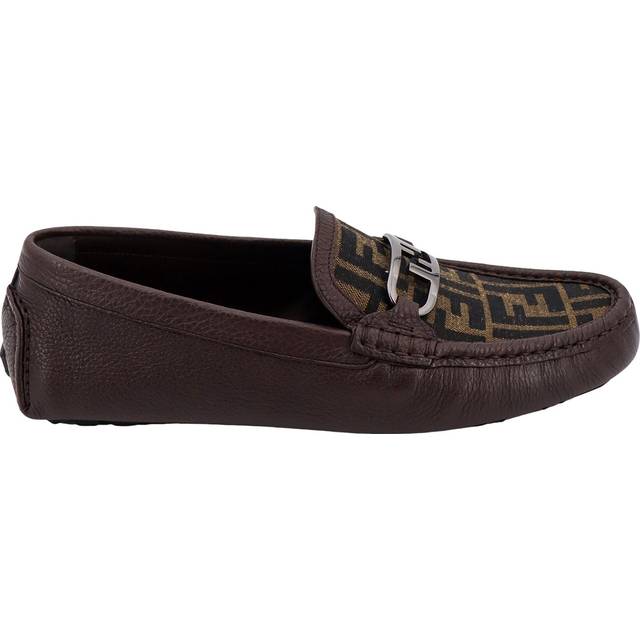 Leather Monogram Loafers - EU40/US7 - Black