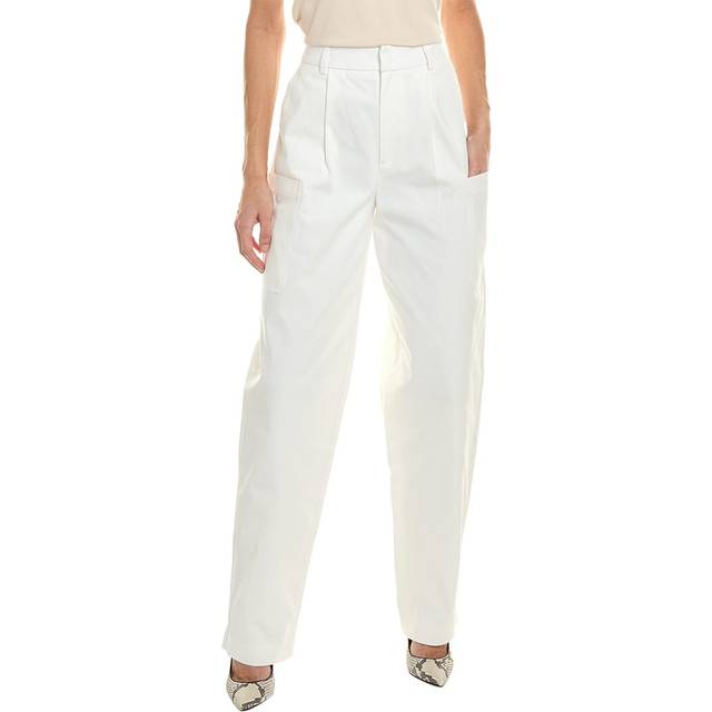 White Paper Bag Cotton Trouser (10)