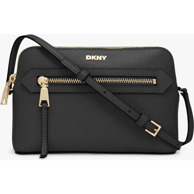 Bryant Dome Crossbody Bag - Black / Gold - <p>Since 1989, DKNY has been synonymous with New York, the energy and attitude of the city. Drawing on designer Donna Karan's original principle of creating for the woman who never knew where the day would take her, the label's accessories are durable and practical to withstand the day’s events, but most importantly, stylish.</p>