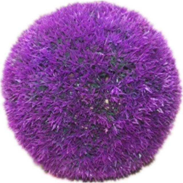 Artificial Grass Plant Ball Topiary Wedding Event Home Outdoor Decoration Hanging Ornament, Diameter: 8.7 inch