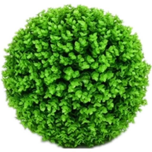 Artificial Green Eucalyptus Plant Ball Topiary Wedding Event Home Outdoor Decoration Hanging Ornament, Diameter: 11.4 inch