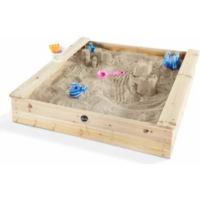 Plum Square Wooden Sand Pit