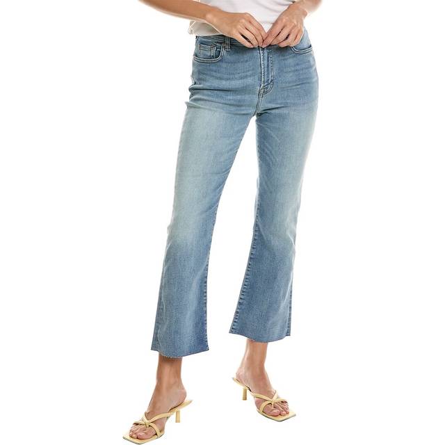 7 For All Mankind High-Waist Slim Kick Polar Sky Slim Jean