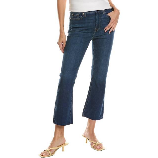 7 For All Mankind High-Waist Slim Kick Opal Slim Jean