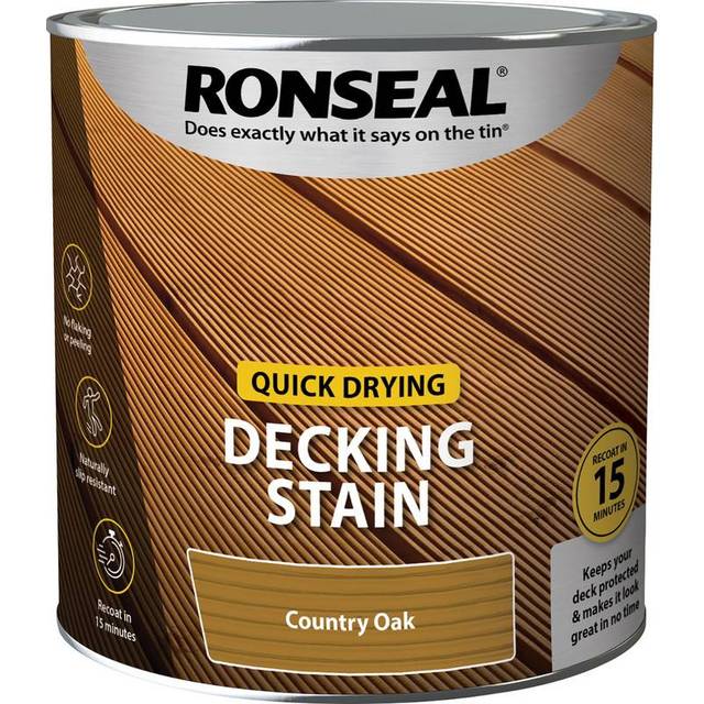 Ronseal Quick Drying Decking Stain Country Oak 2.5L