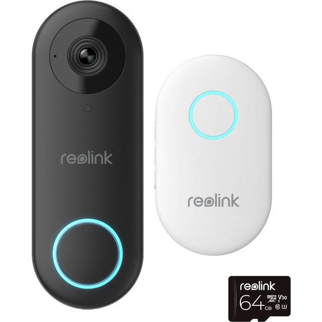 Reolink 5mp Wi Fi Video Doorbell - Black - 10.2 x 16 x 16.5cm