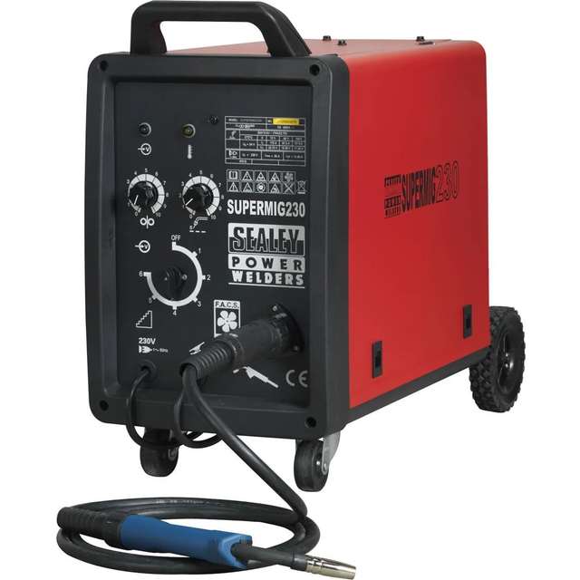 Sealey SUPERMIG230 Professional MIG Welder 230A 230V with Binzel® Euro Torch