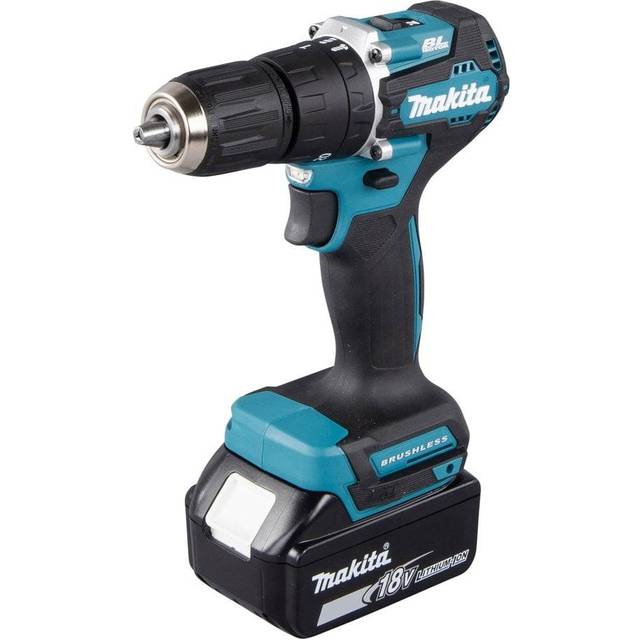 DHP487RTJ 18V lxt Lithium Brushless Combi Hammer Drill Sub Compact 2x5AH - Makita