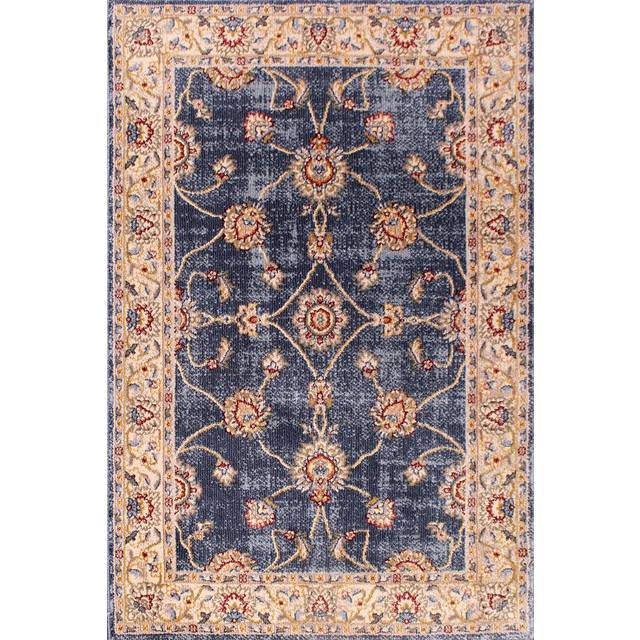 (Navy, Small 80x150 cm (2'6''x5')) Traditional Orient 5929 Rug Living Room Bedroom Bordered Classic Rug