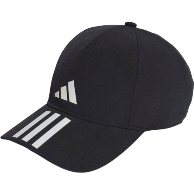 adidas Unisex Training Baseball 3 Stripe Cap - Black/White, Black/White/White, Men