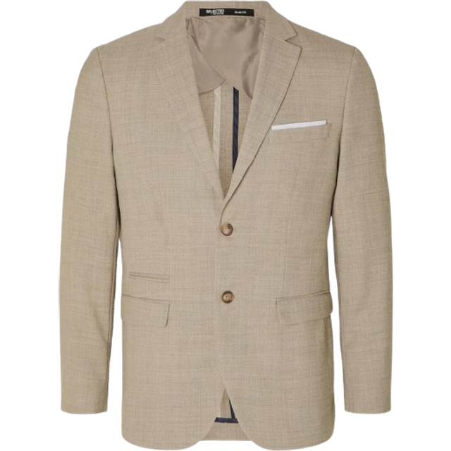 SELECTED HOMME Slhslim-Oasis Linen Blz Noos |Beige |46