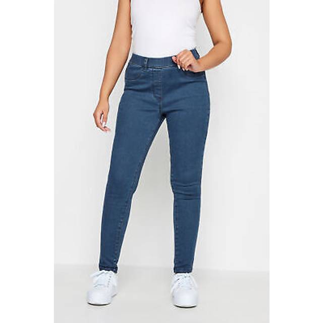 M&Co Blue Mid Wash Stretch Jeggings Regular > 22 M&Co Womens - Regular 22