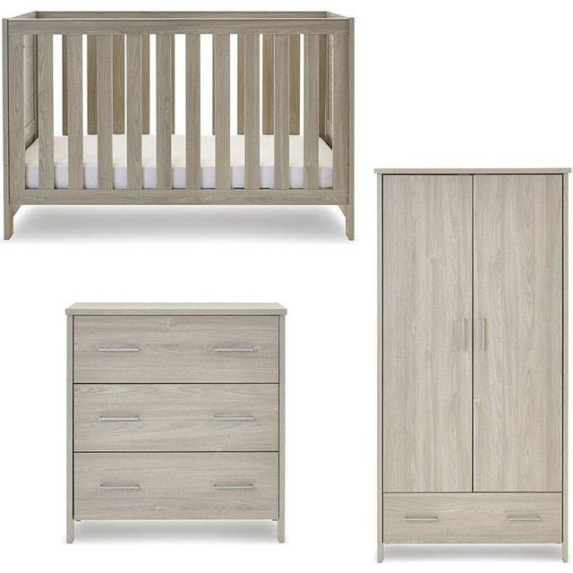 Obaby Nika Mini 3 Piece Room Set - White Wash