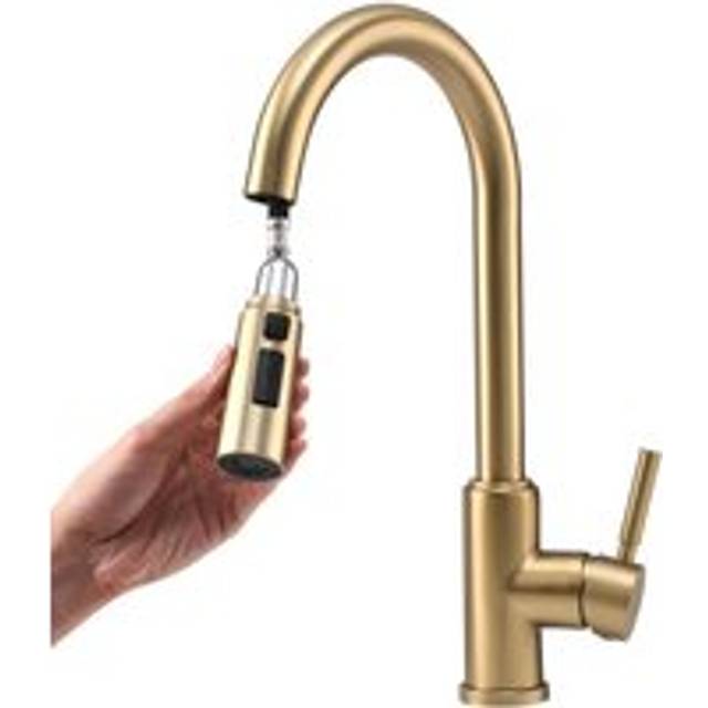 Living And Home Gold Single Lever Pull Out Kitchen Faucet - One Size