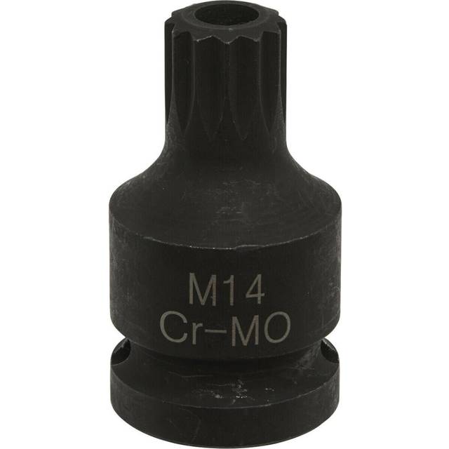M14 brake caliper spline bit socket - 1/2" sq drive - suits vag vehicles