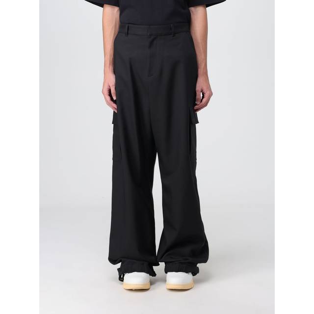 Off White, Byxor, Herr, L, Beige Byxor - black (L)