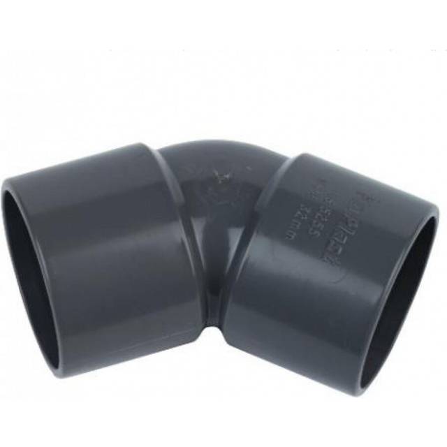 FloPlast Solvent Weld Waste Bend - 135 Degree x 32mm Grey
