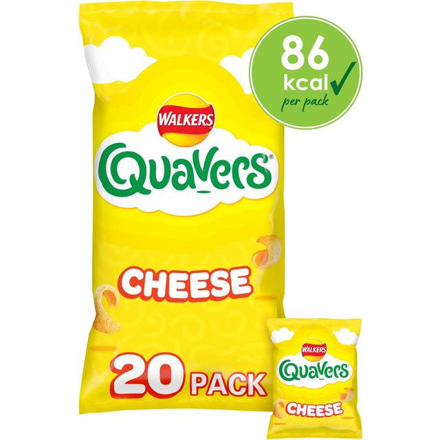 Quavers Cheese Multipack Snacks Crisps 20x16g