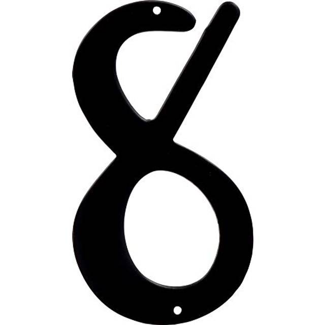 "5028259 4"""""""""""""""" BLK #8 NAILON 1PC Hillman 4 in. Black Aluminum Nail-On Number 8 1 pc (Pack of 3)"