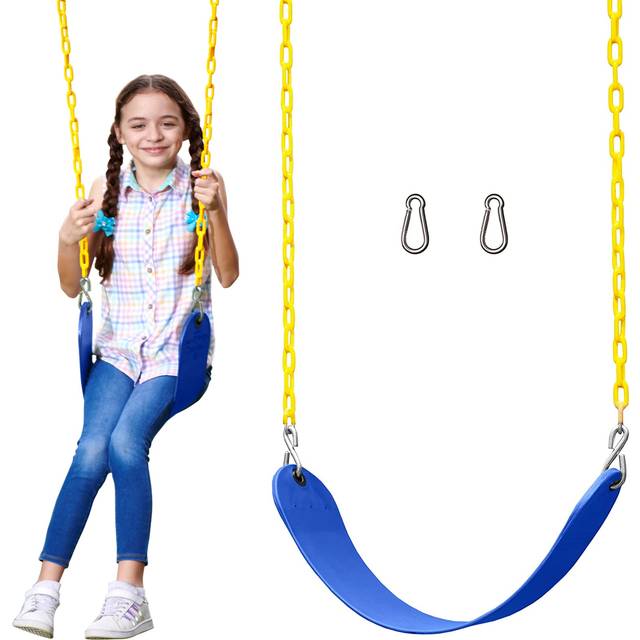 Jungle Gym Kingdom Swing for Outdoor Swing Set - Pack of 1 Swing Seat Replacement Kit with Heavy Duty Chains - Backyard Swingset Playground Accessori