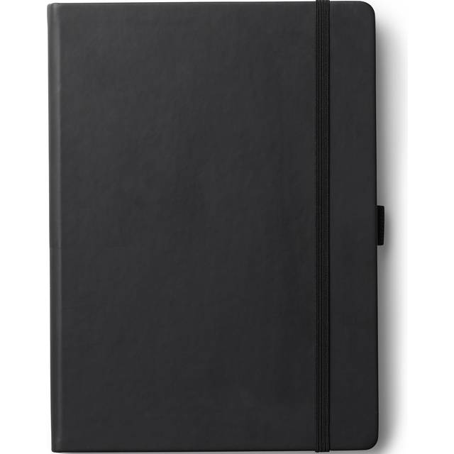 Ant.bok Classic A5 rutat svart