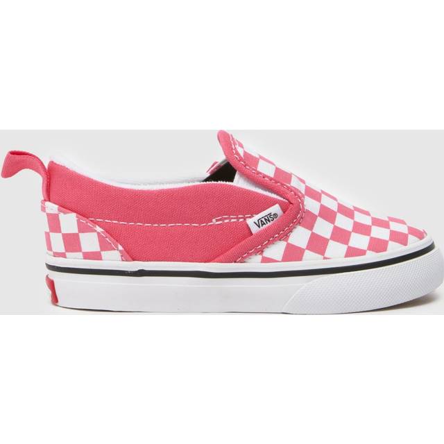 Vans White & Pink Classic Slip-On Girls Toddler Trainers