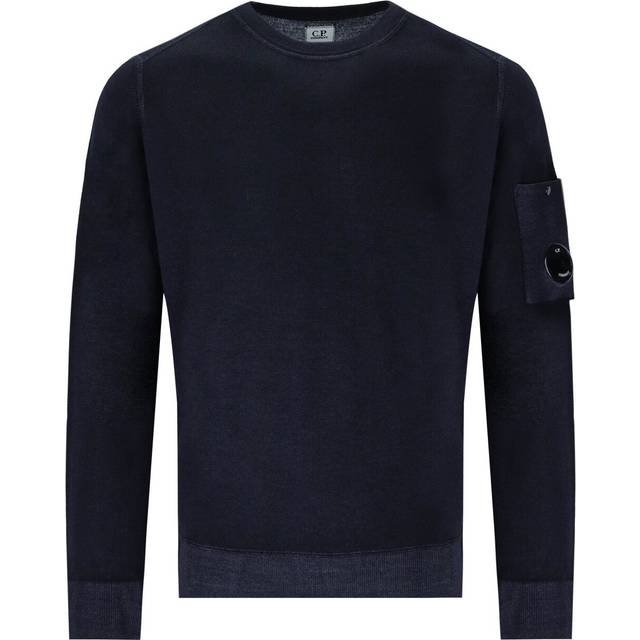CP Company Merino Wool Crewneck Sweatshirt - Blue