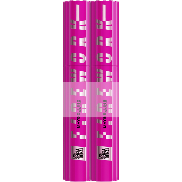 Maybelline New York Lash Sensational Firework Mascara Very Black dobbeltpakke