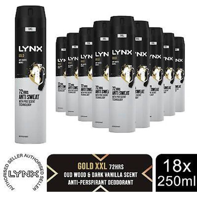 XXL Gold 'Anti-Perspirant' Deodorant, 6x250ml - One Size