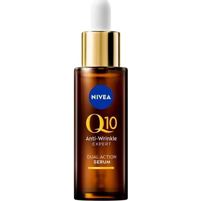 Q10 Anti-Wrinkle Expert Dual Action Serum (30ml), Anti Ageing Face Serum for Women with Pure Q10, Visibly Reduces and Prevents Wrinkles