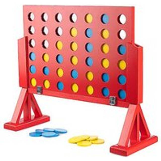 Grasshopper Games Wooden 4 In A Row Game