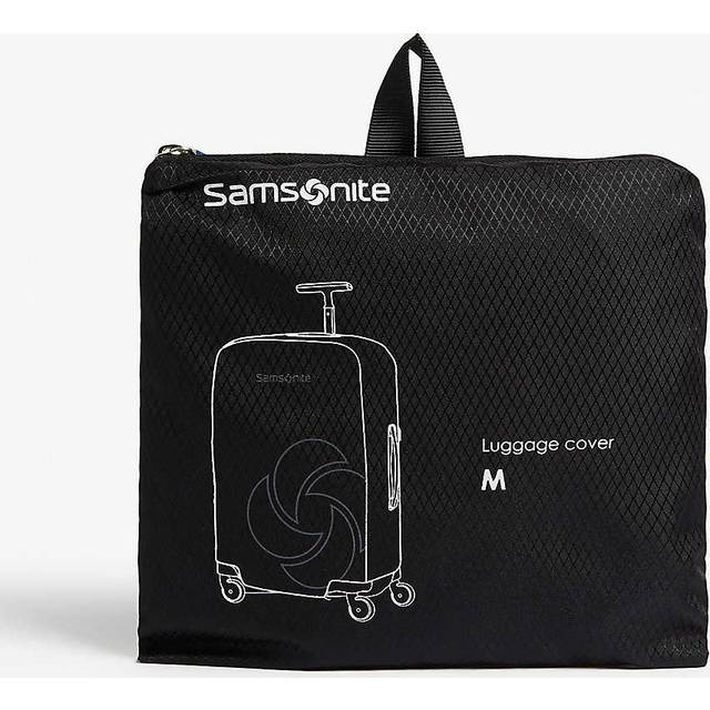 Samsonite Black Logo Medium Foldable Luggage Cover M - BLACK