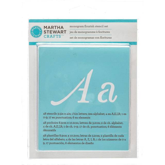 Martha Stewart Crafts Alphabet Stencil  32988 Monogram Flourish