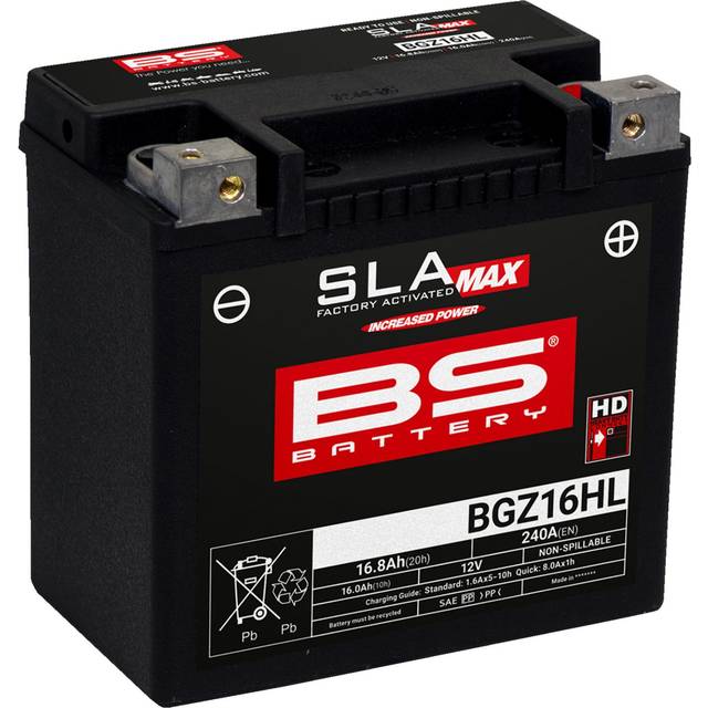 BS Battery SLA Max Battery Maintenance Free Factory Activated - BGZ16HL