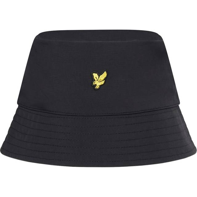 Lyle & Scott - Svart bucket Hatt - Ripstop Reversible Hat Jet Black/Olive Bucket @ Hatstore