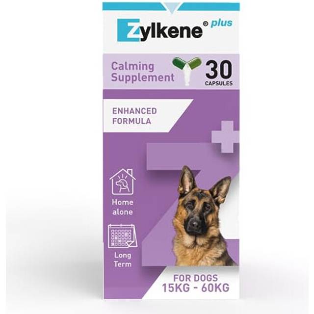 Plus Calming Supplement for Large Dogs (30kg-60kg) 450mg | Promotes Relaxation in long-term challenging situations: New Baby, Alone, Moving house |