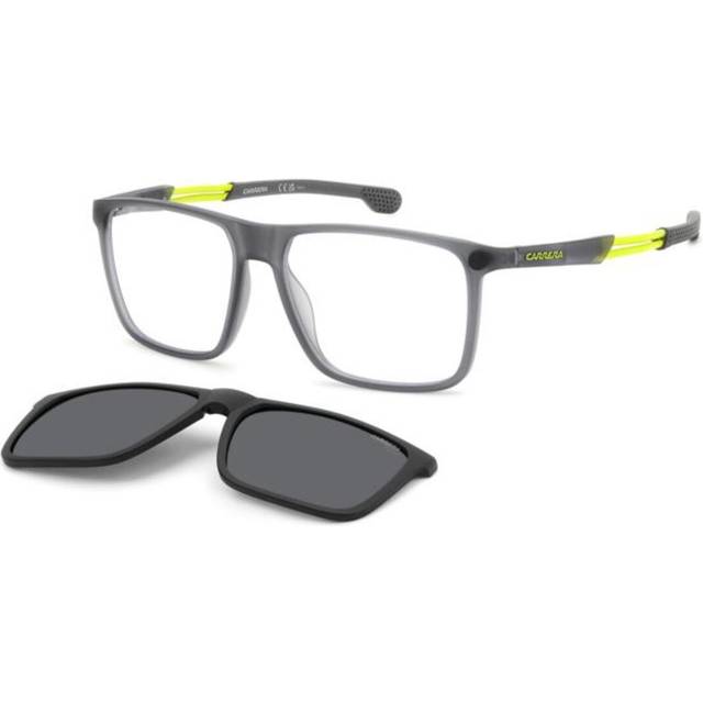 Carrera CA 4020/CS with Clip-On KB7/M9 56 Gråa Glasögon (Endast Båge) Män